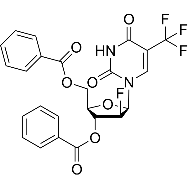 3,5-Di-O-benzoyl-2-deoxy-2-fluoro-5-trifluoromethyl-arabinouridine 117311-99-6